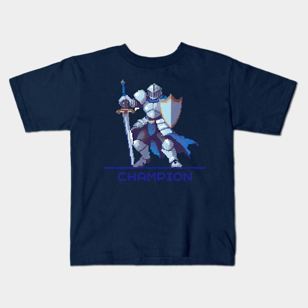 Pixelart Champion Kids T-Shirt by Roll or Die
